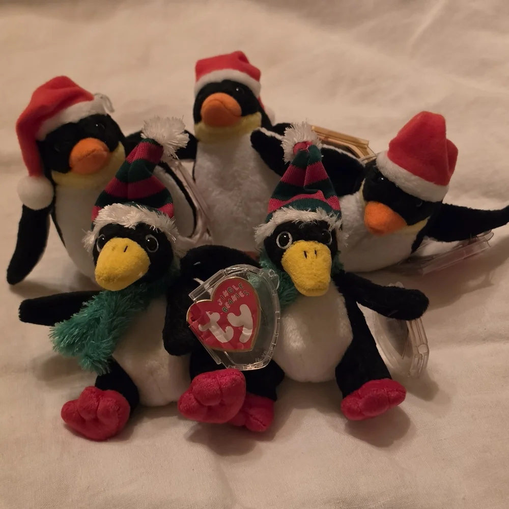46 Ty Beanie Babies Chrismas Ornaments "The Jingle Beanies" Collection - Picture 7 of 9